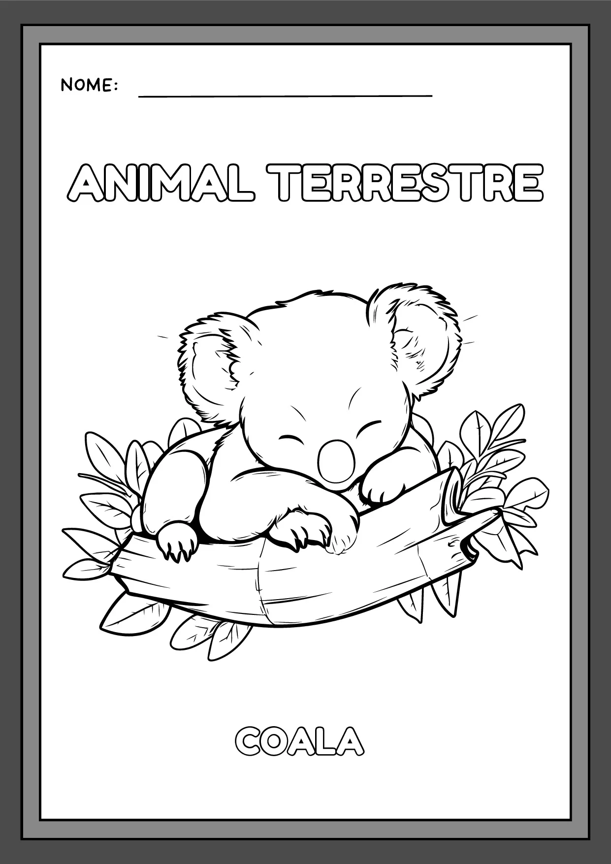 Desenhos De Animais Para Colorir Em PDF 6