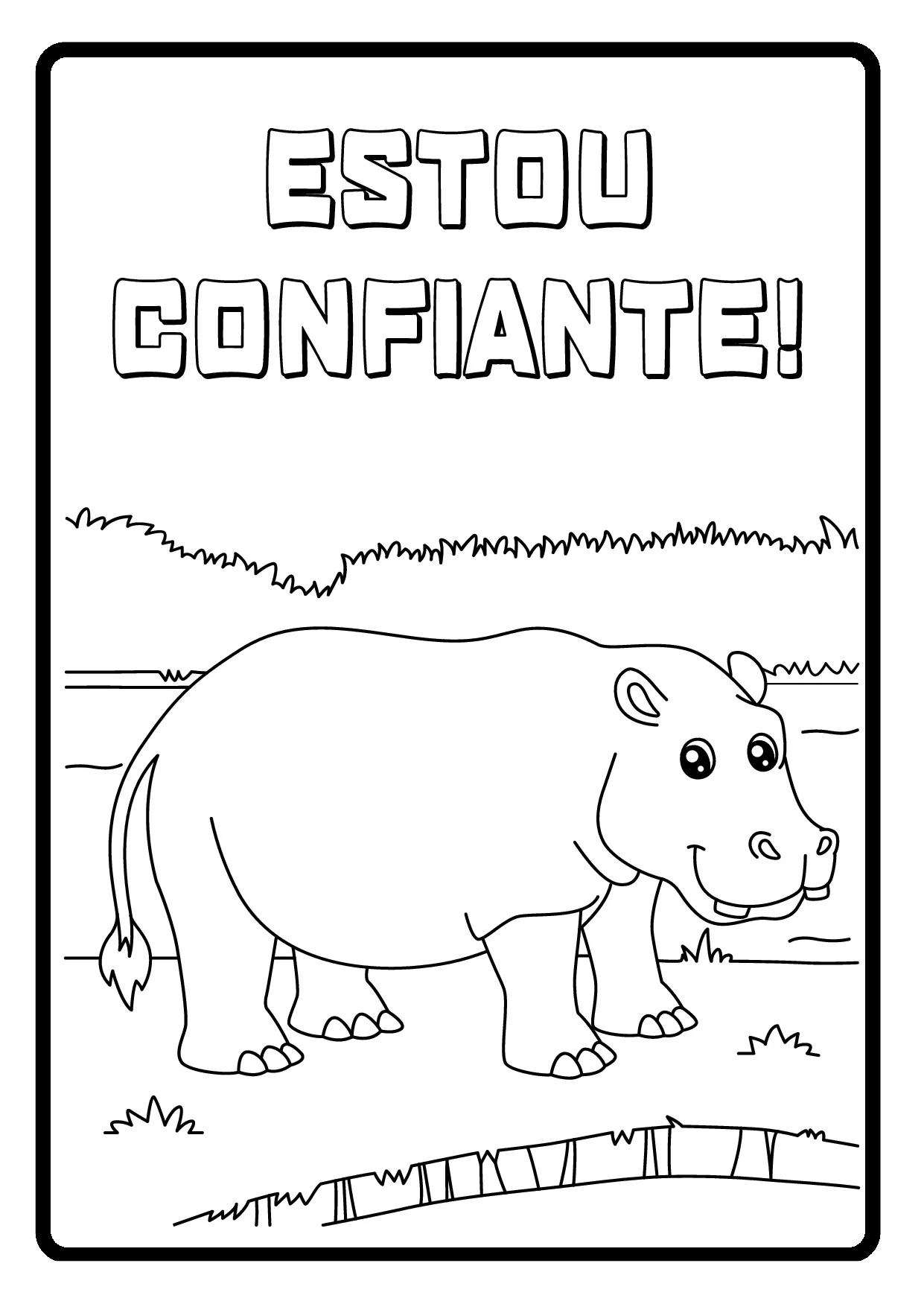 Desenhos para colorir e imprimir com Animais – ilustração 2