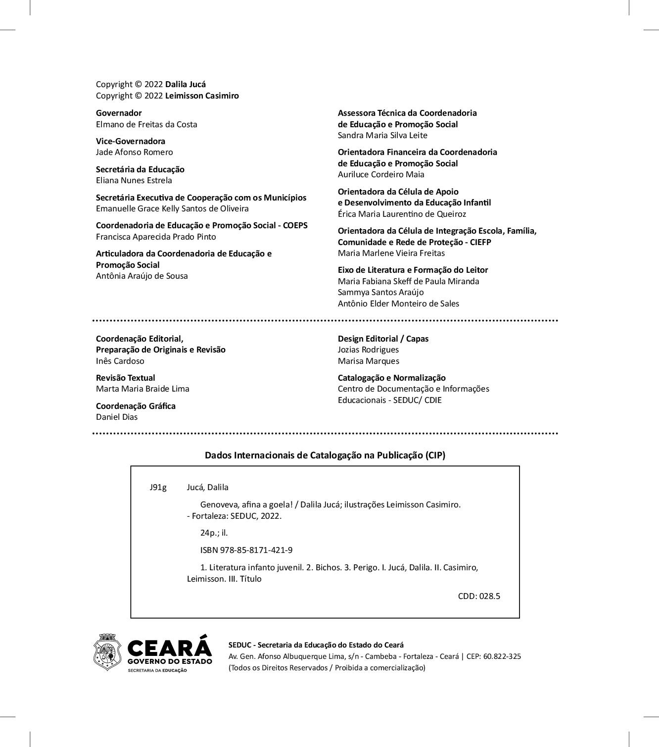 Genoveva Afina A Goela Livro Infantil 4