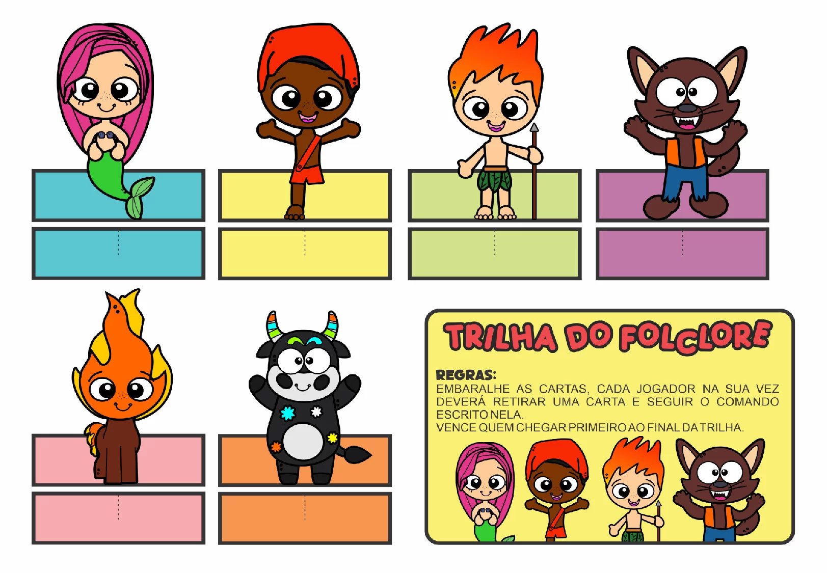 Jogo De Tabuleiro Folclore Para Imprimir Atividade Em PDF 3