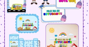 Kit para o Dia do Estudante: Tags, Plaquinhas, Caixinha e Pôsteres