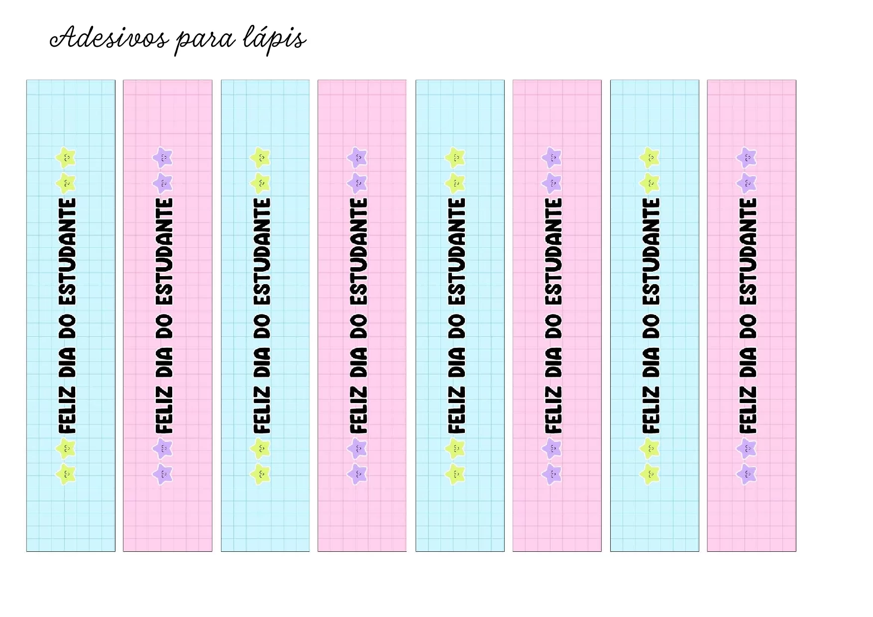 Lembrancinhas Dia Do Estudante Para Imprimir PDF Gratis 17