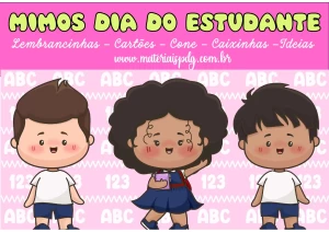 Lembrancinhas Dia do Estudante para Imprimir - PDF Grátis