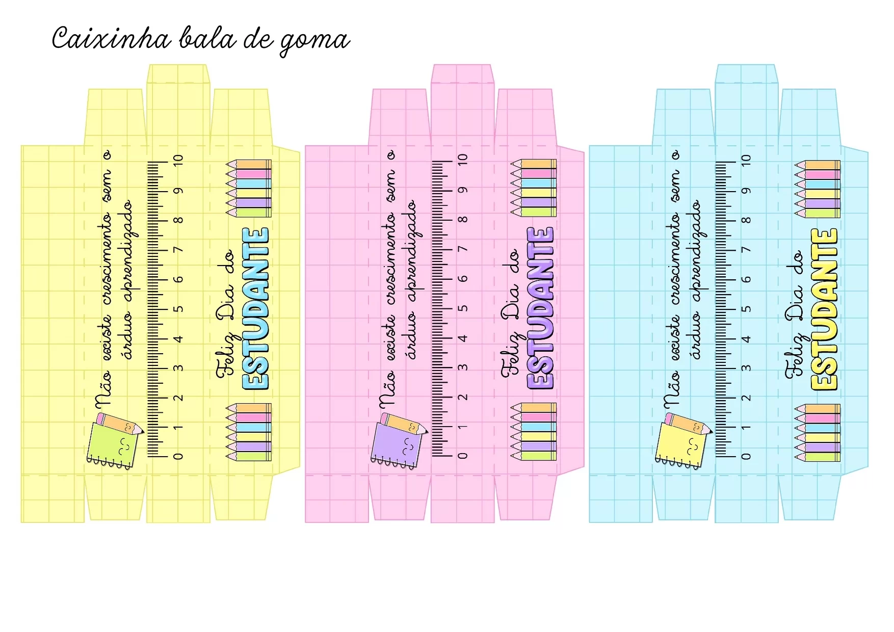 Lembrancinhas Dia Do Estudante Para Imprimir PDF Gratis 4