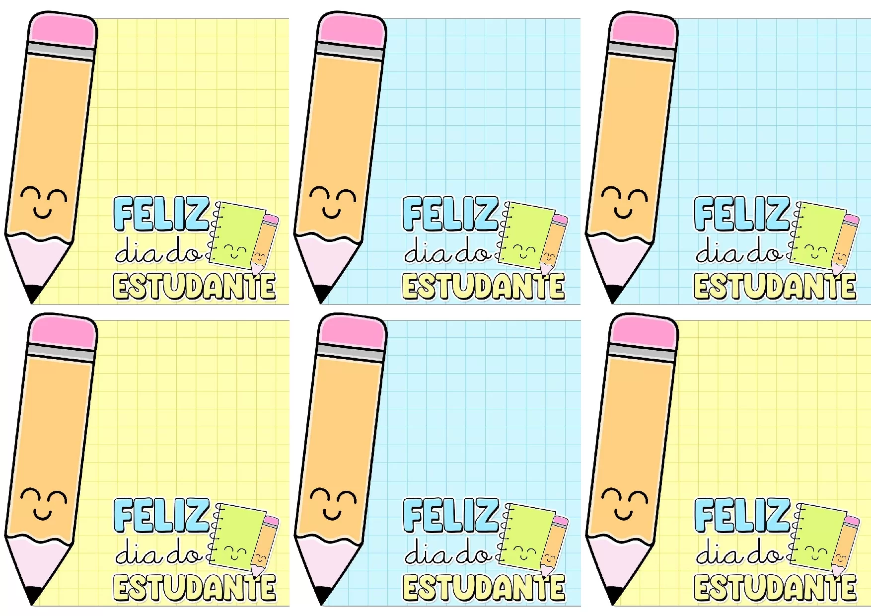 Lembrancinhas Dia Do Estudante Para Imprimir PDF Gratis 8