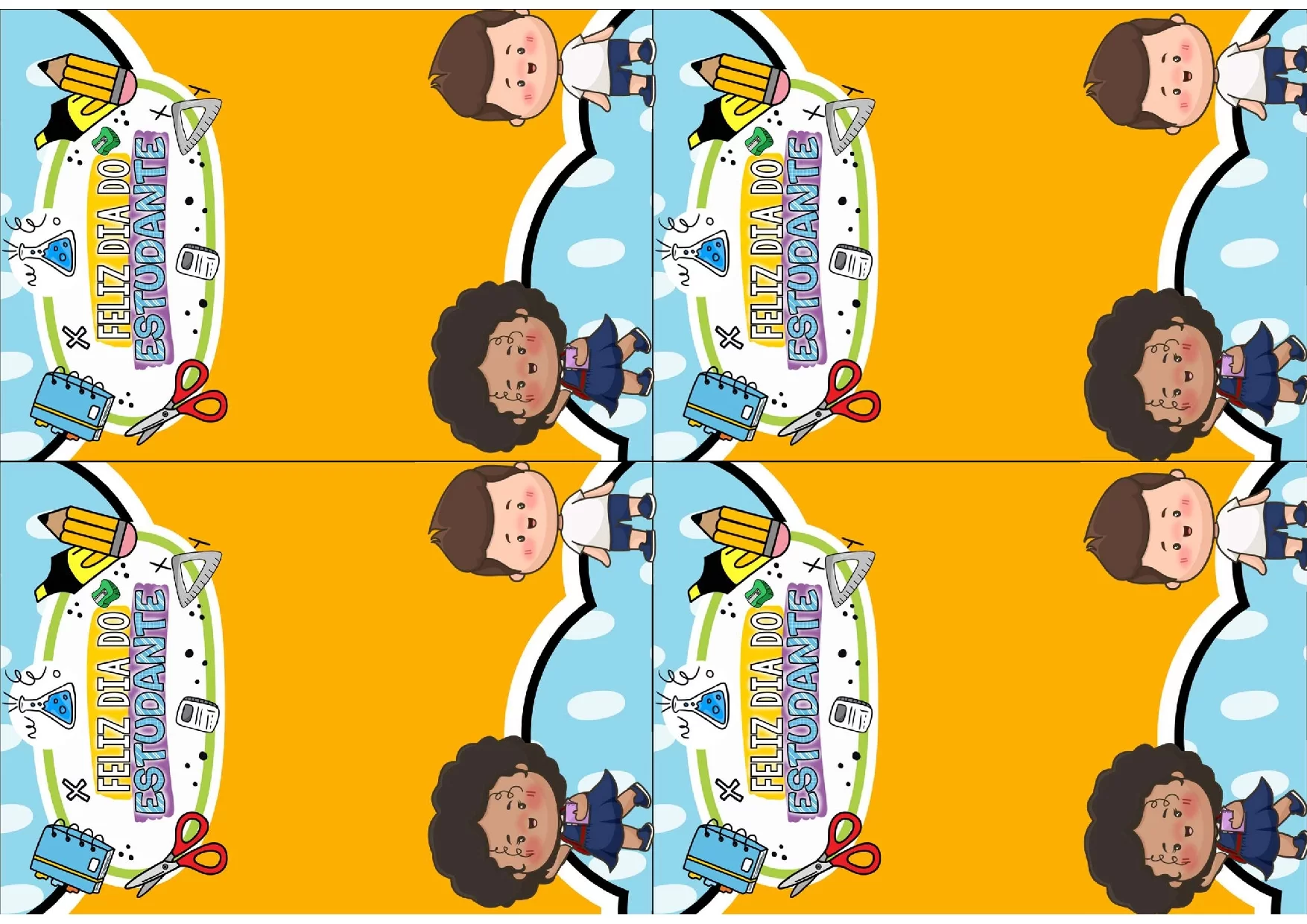 Lembrancinhas Dia Do Estudante Para Imprimir PDF Gratis 9