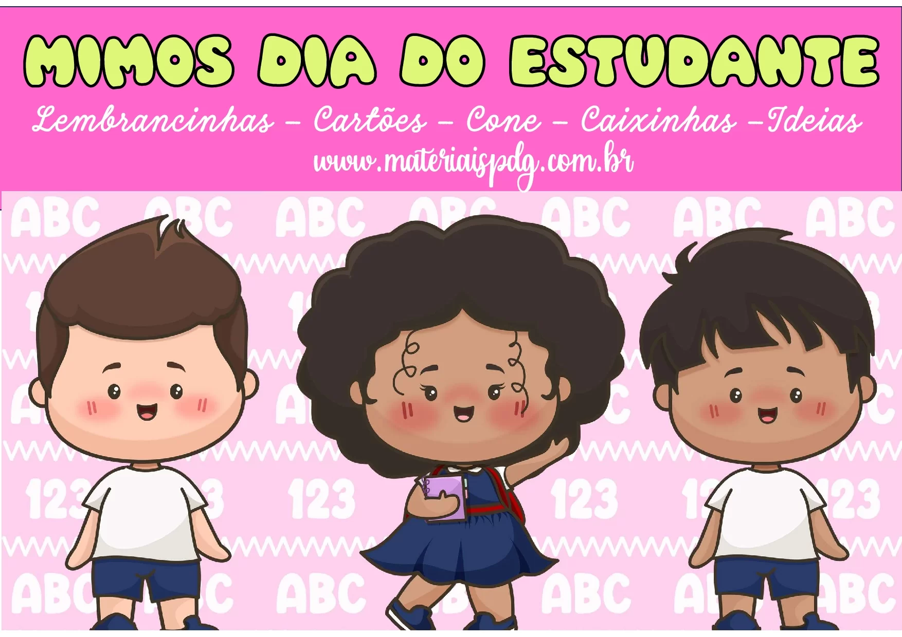 Lembrancinhas Dia do Estudante para Imprimir - PDF Grátis