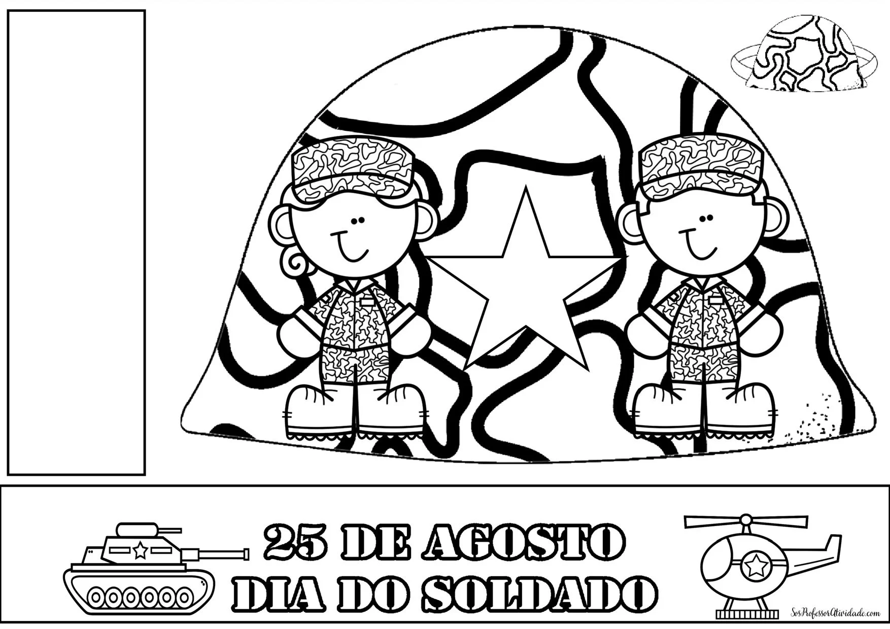 Molde painel dia do soldado em pdf – ilustração 2