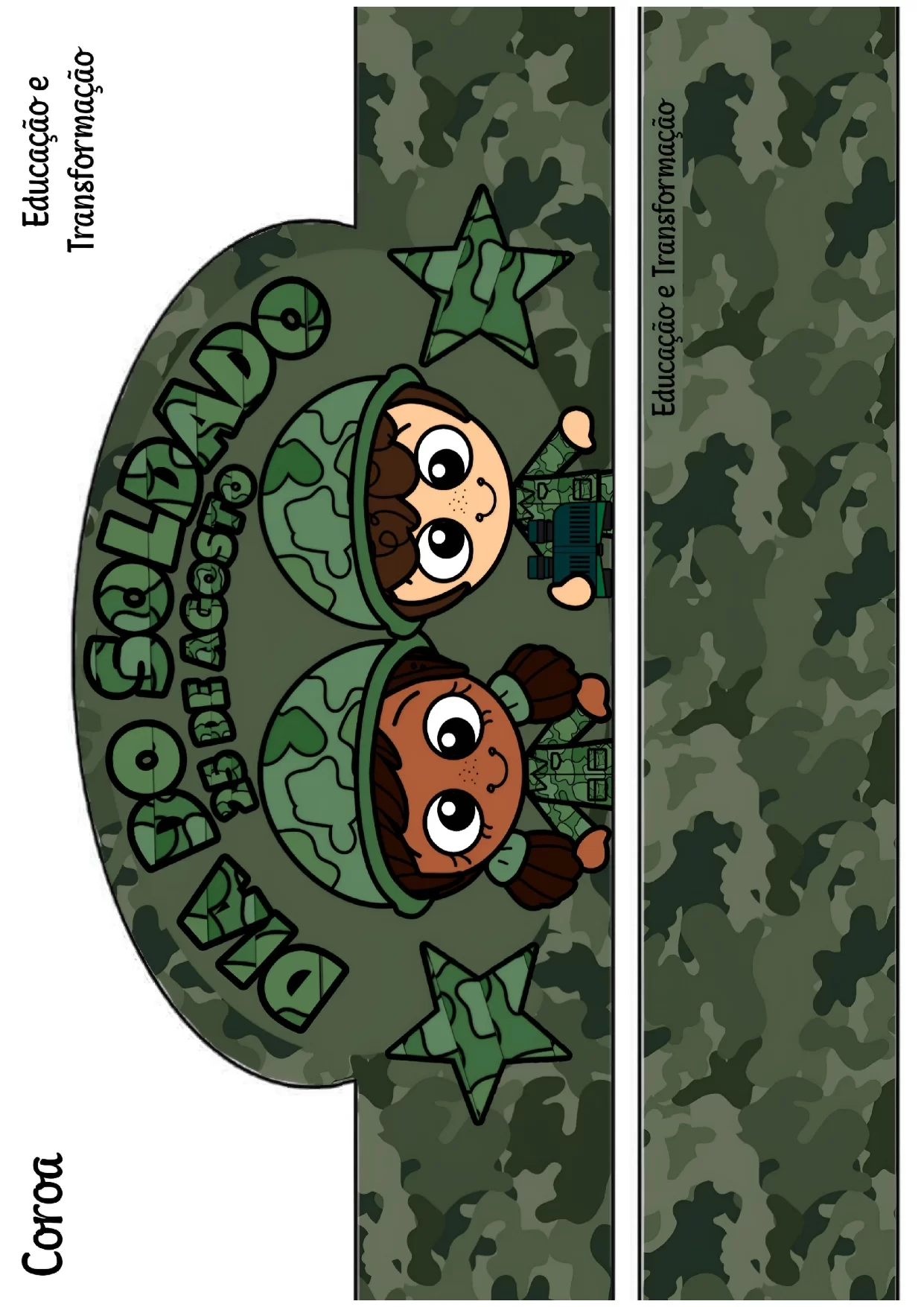 Moldes Dia Do Soldado Avental Coroa E Viseira 3