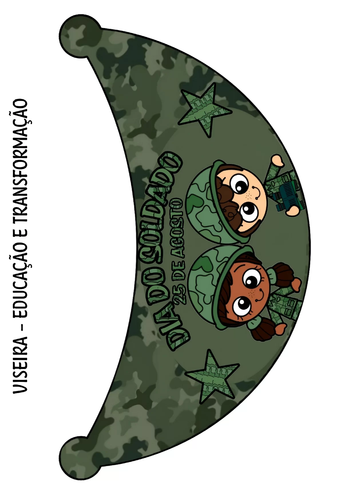 Moldes Dia Do Soldado Avental Coroa E Viseira 4