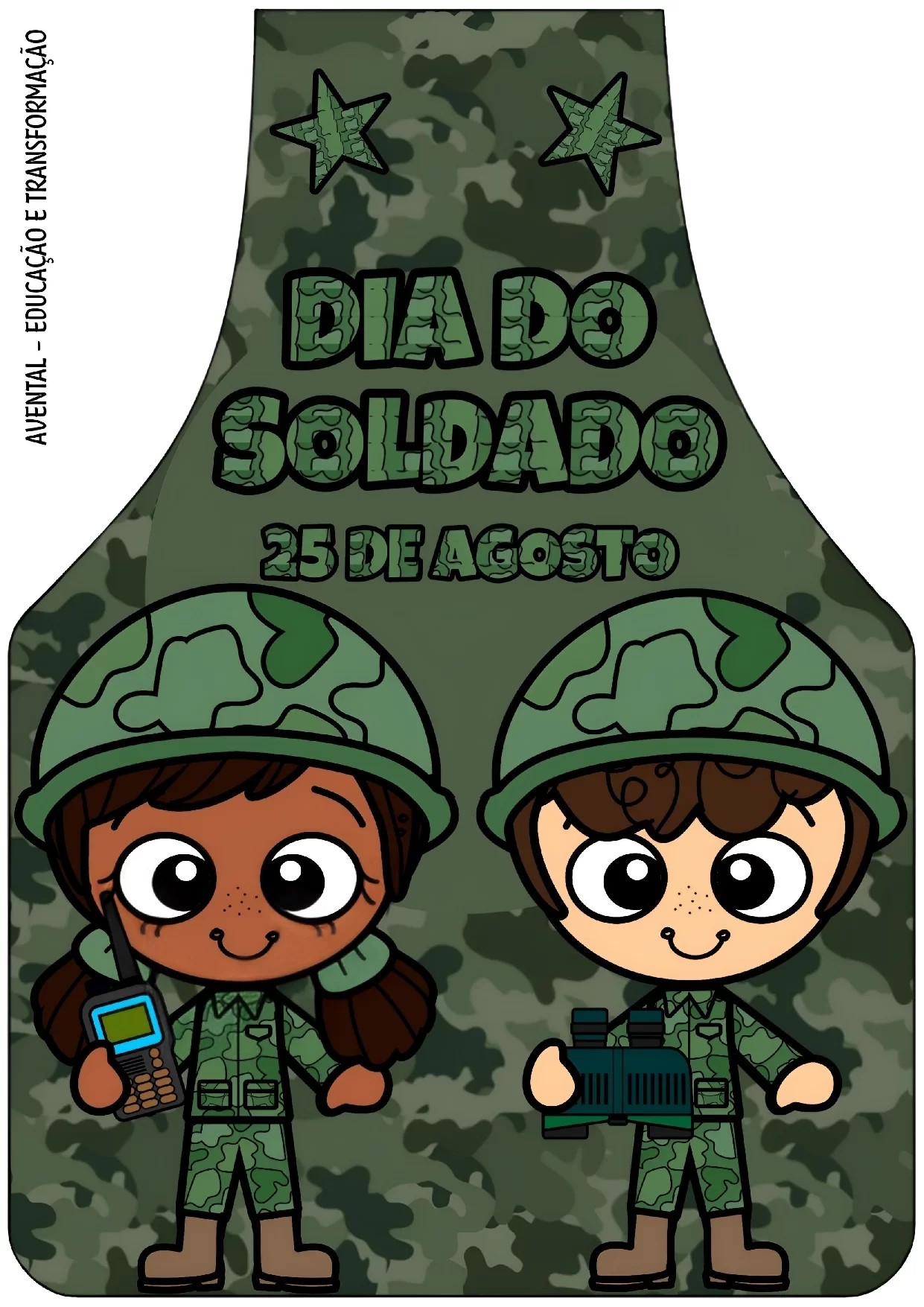 Moldes Dia Do Soldado Avental Coroa E Viseira 5