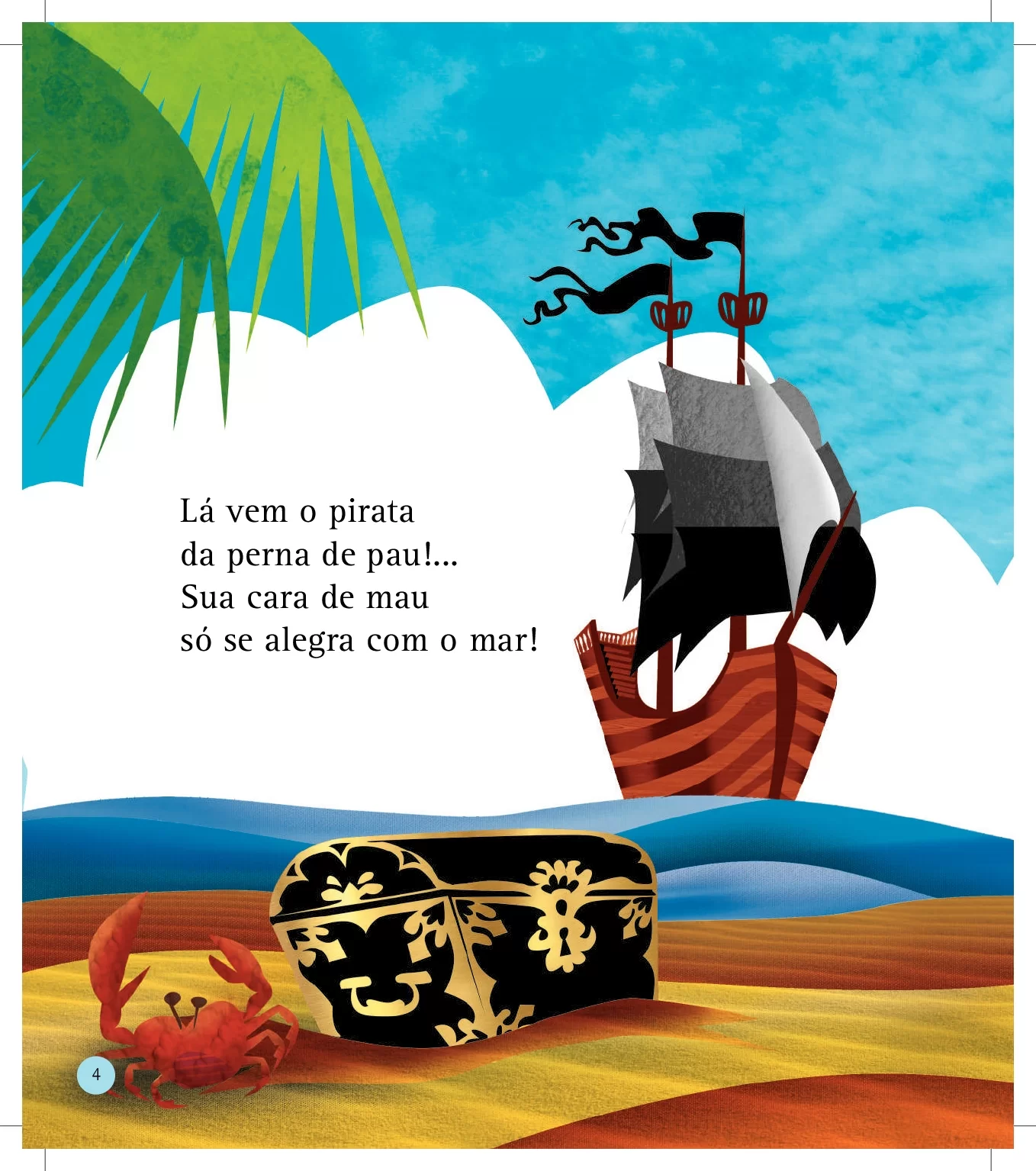 Lá vem o pirata da perna de pau