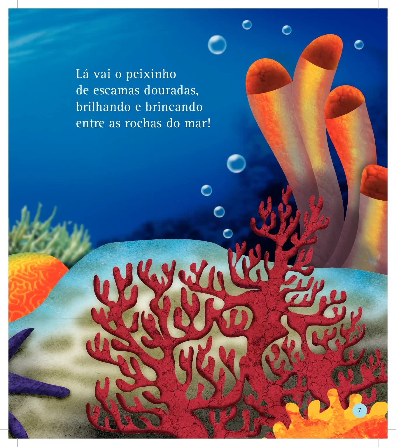 La vai o peixinho de escamas douradas