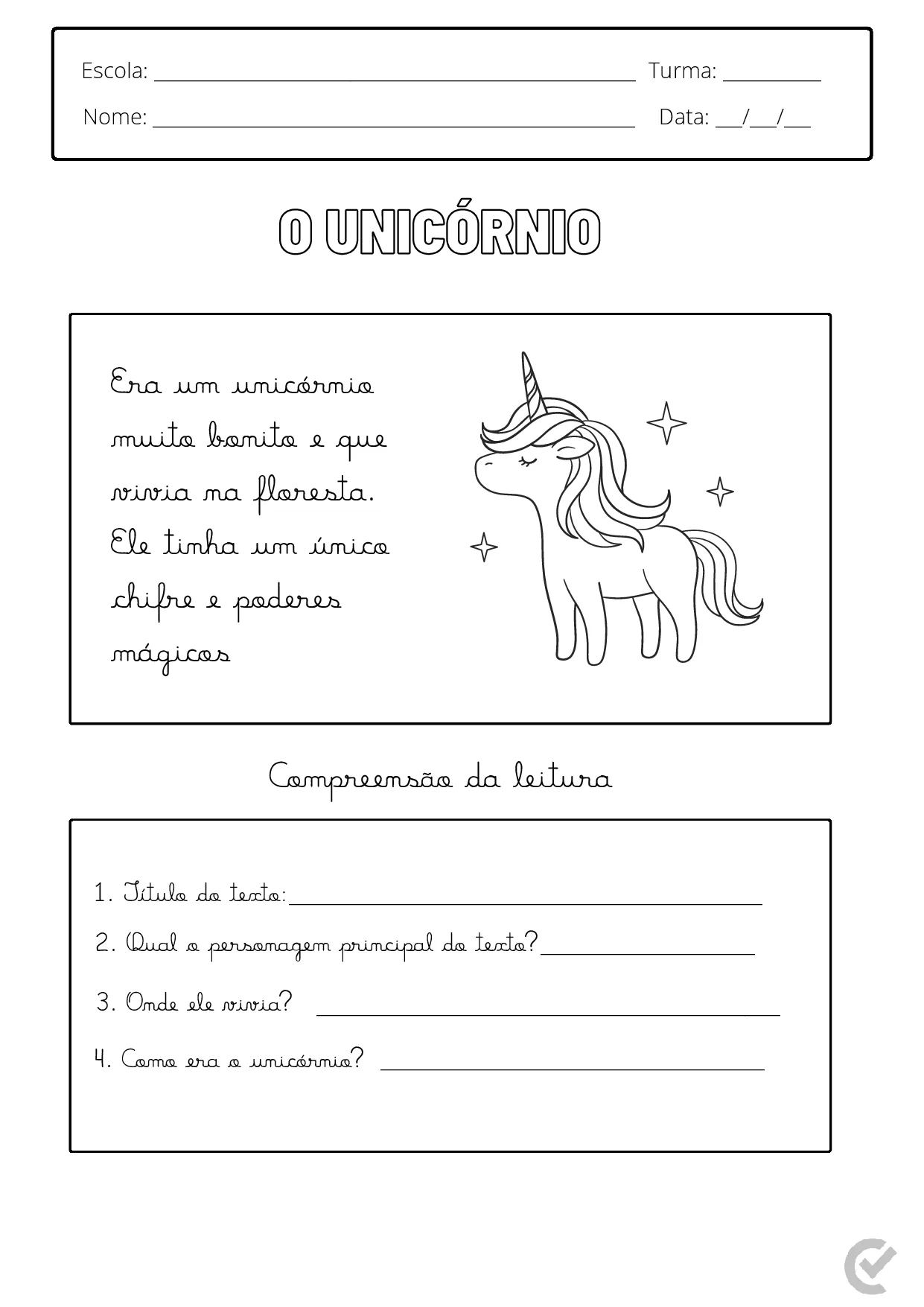Textos de Alfabetização para Imprimir – ilustração 2