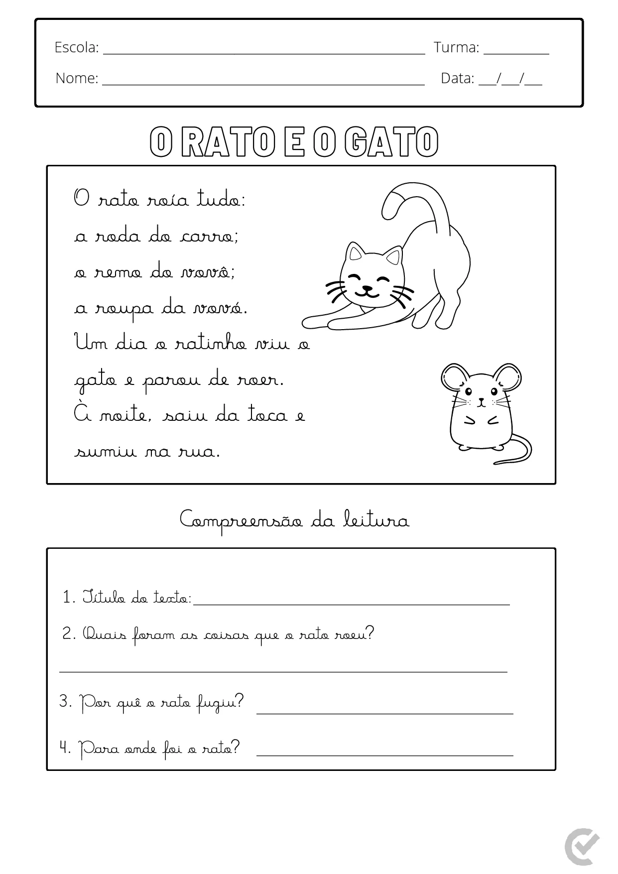 Textos De Alfabetizacao Para Imprimir PDF Gratis 3