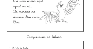 Textos de Alfabetização para Imprimir - PDF Grátis