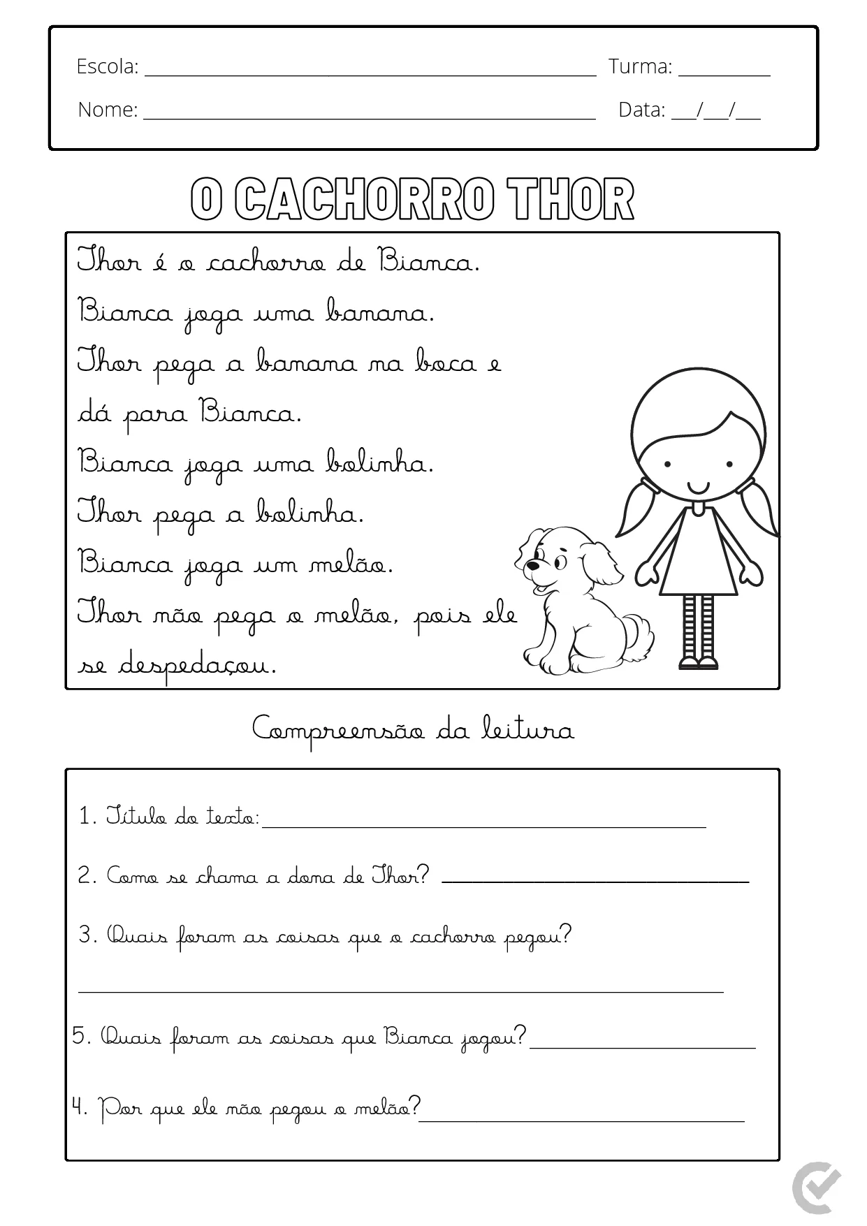 Textos De Alfabetizacao Para Imprimir PDF Gratis 5