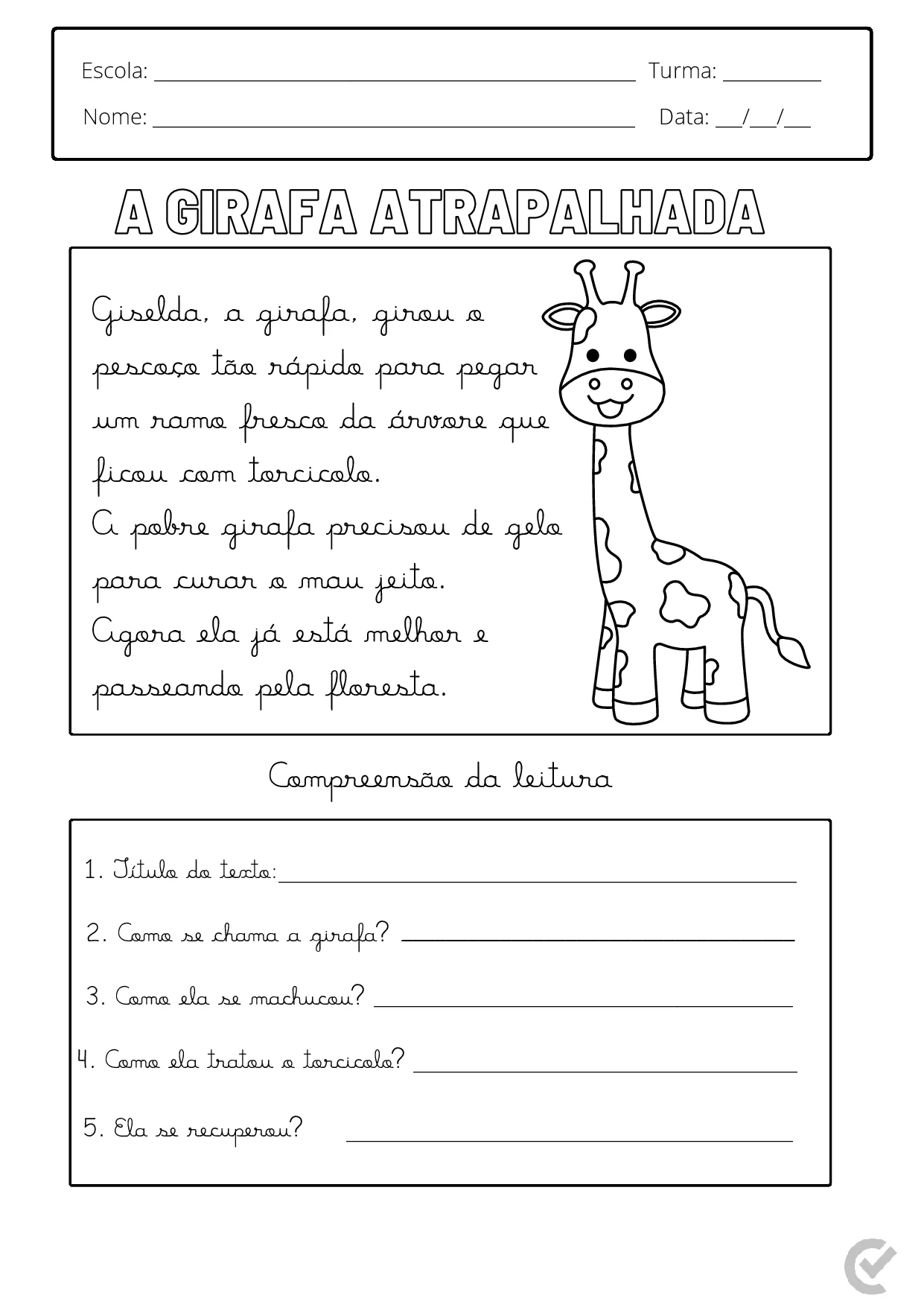 Textos De Alfabetizacao Para Imprimir PDF Gratis 6