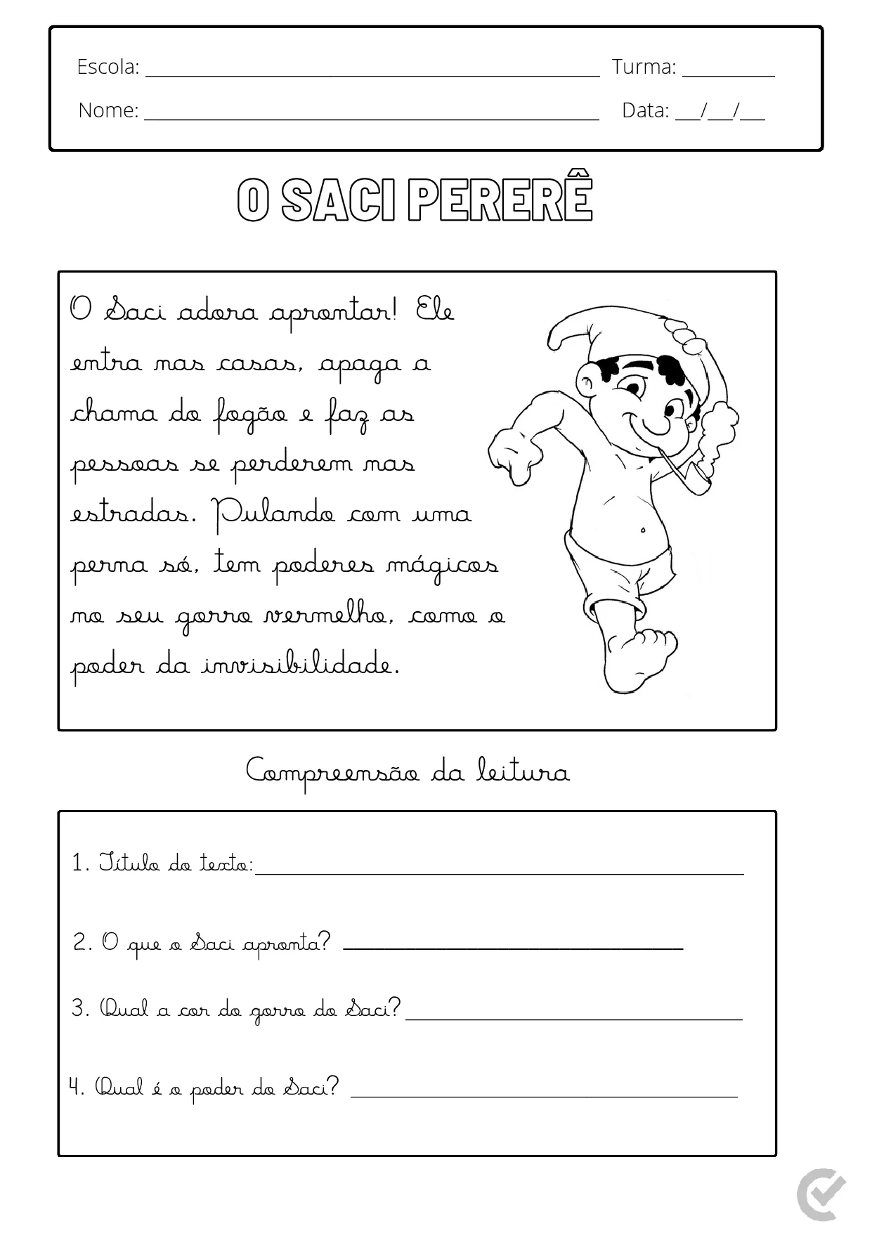 Textos De Alfabetizacao Para Imprimir PDF Gratis 8