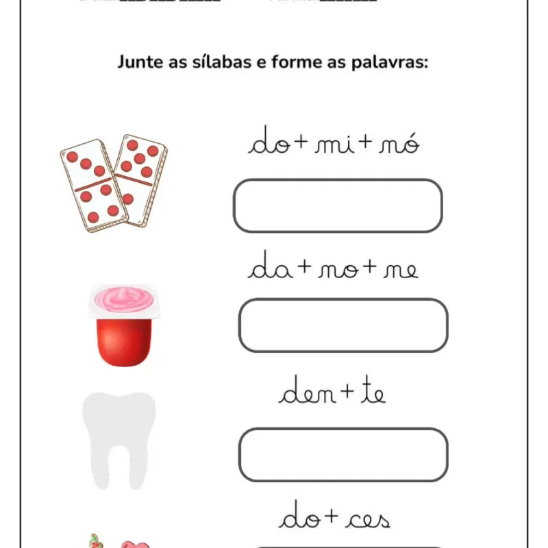 Formando Palavras: Atividades de Alfabetização para Crianças 3