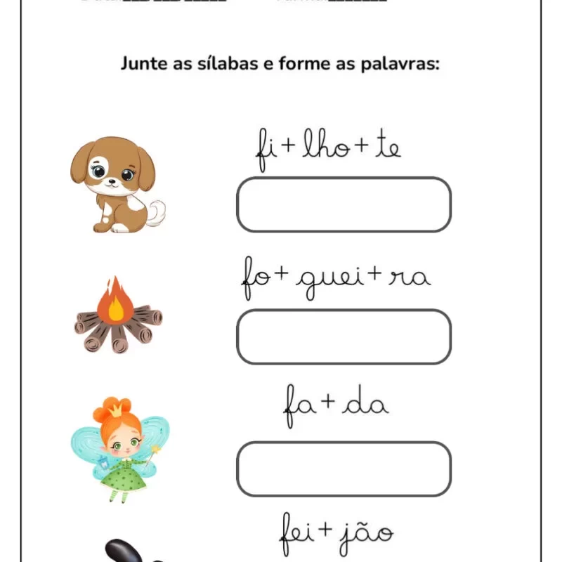 Formando Palavras: Atividades de Alfabetização para Crianças 4