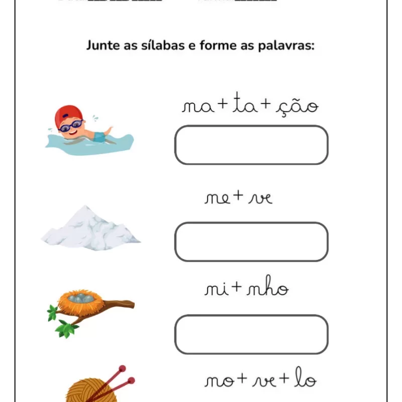 Formando Palavras: Atividades de Alfabetização para Crianças 11