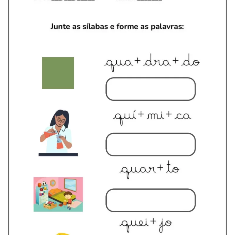Formando Palavras: Atividades de Alfabetização para Crianças 13