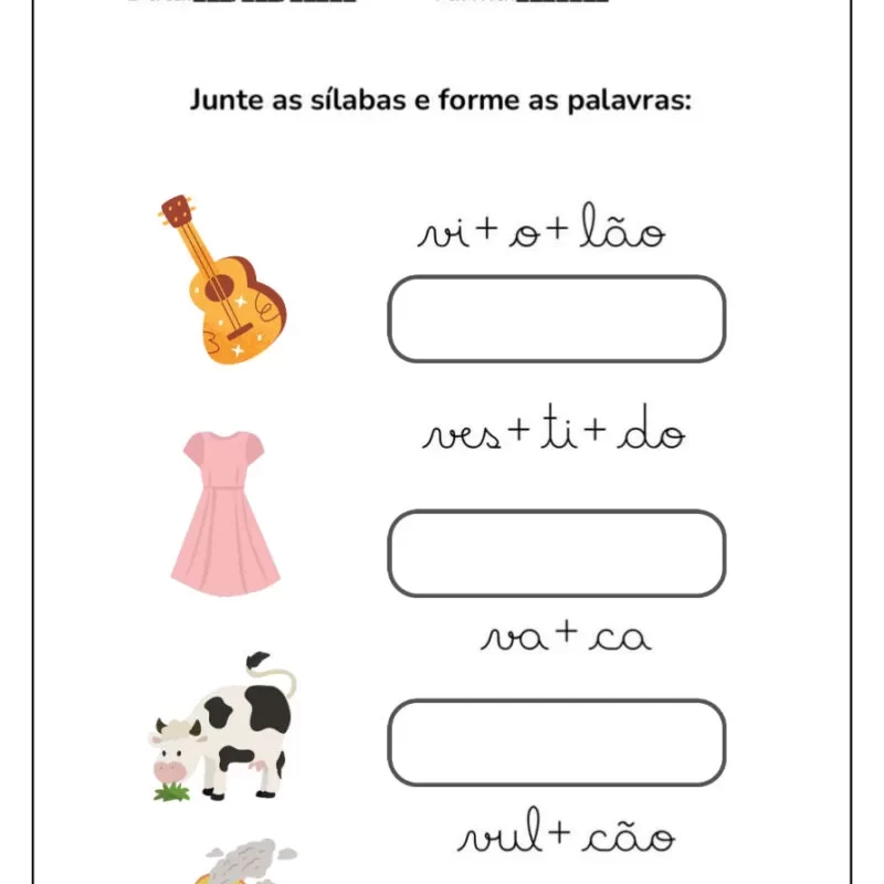 Formando Palavras: Atividades de Alfabetização para Crianças 17