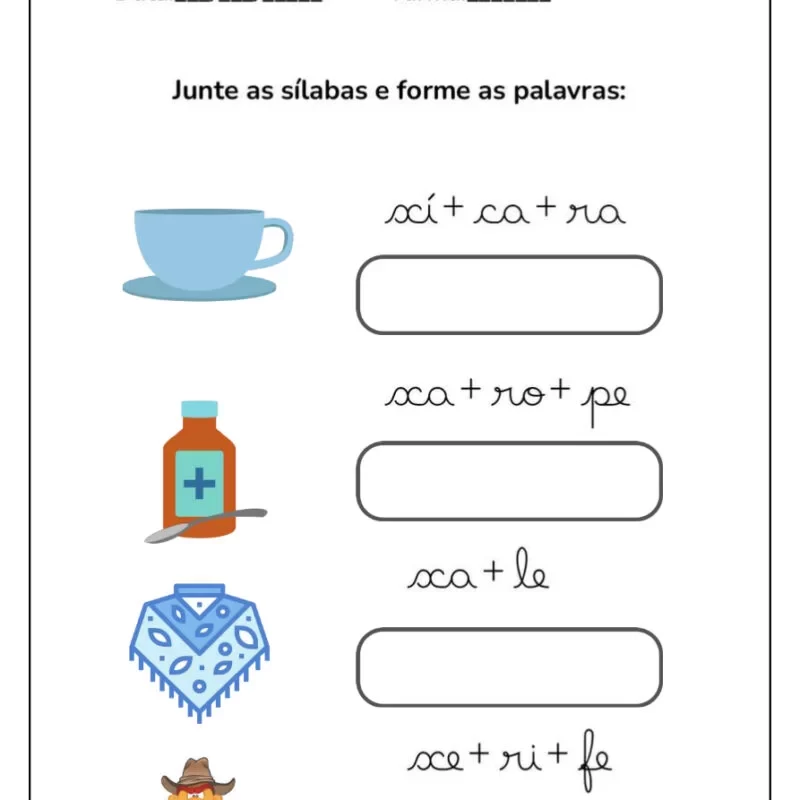 Formando Palavras: Atividades de Alfabetização para Crianças 19