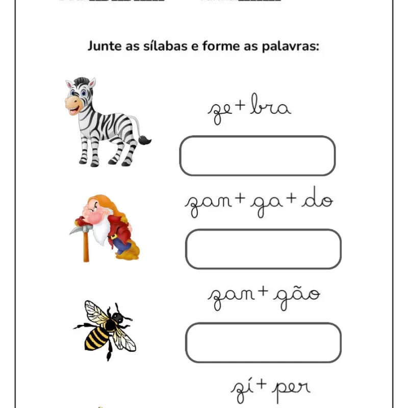 Formando Palavras: Atividades de Alfabetização para Crianças 21