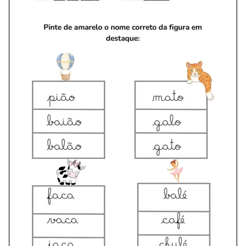 Formando Palavras: Atividades de Alfabetização para Crianças 23