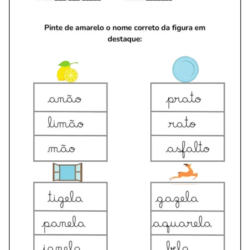 Formando Palavras: Atividades de Alfabetização para Crianças 25