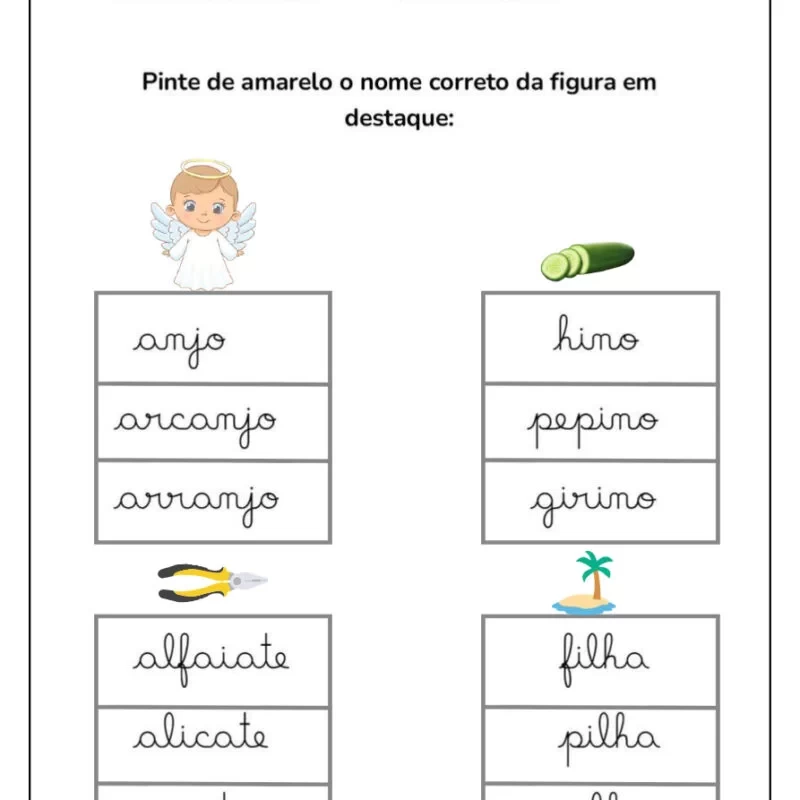 Formando Palavras: Atividades de Alfabetização para Crianças 28