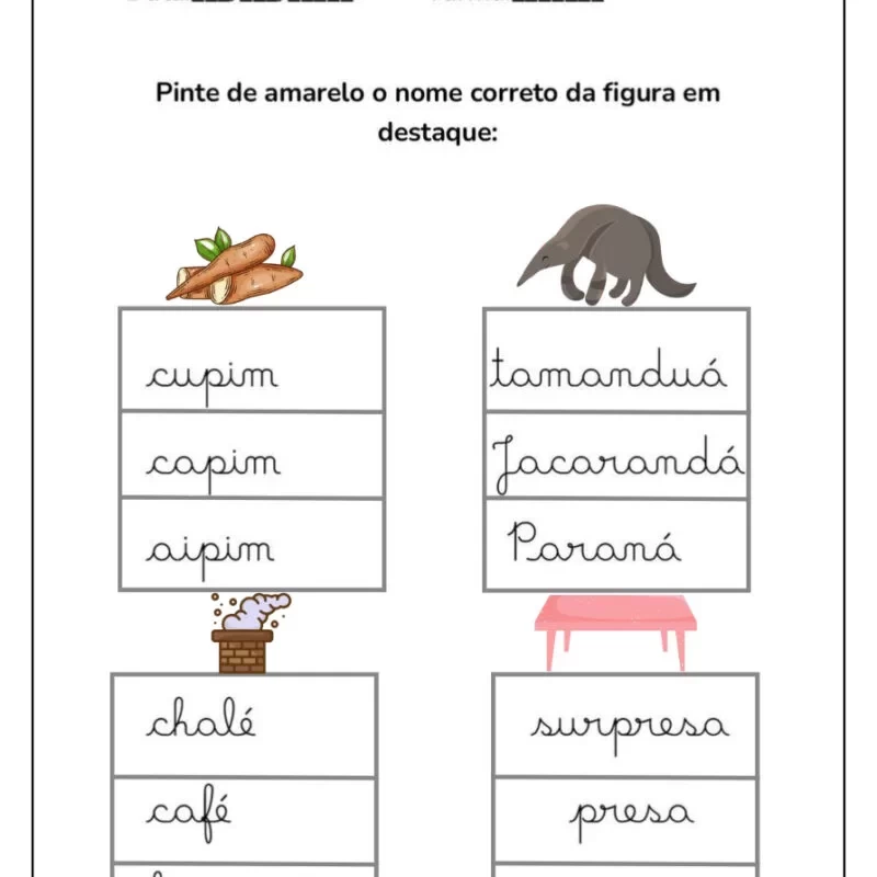 Formando Palavras: Atividades de Alfabetização para Crianças 30