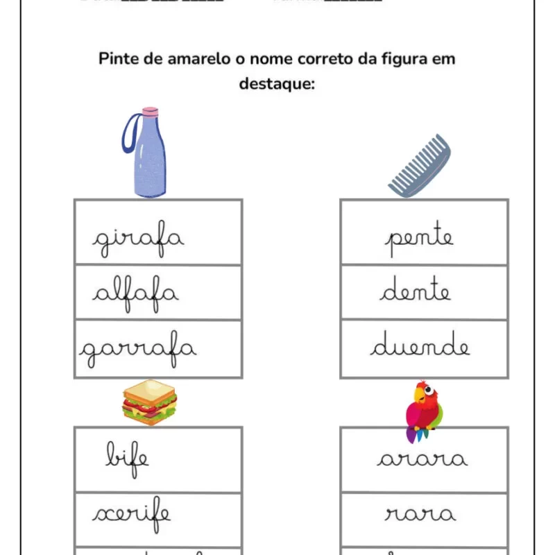 Formando Palavras: Atividades de Alfabetização para Crianças 32