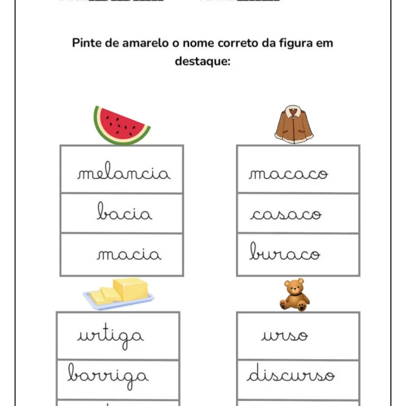 Formando Palavras: Atividades de Alfabetização para Crianças 35