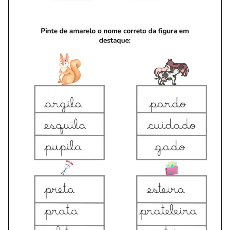 Formando Palavras: Atividades de Alfabetização para Crianças 37