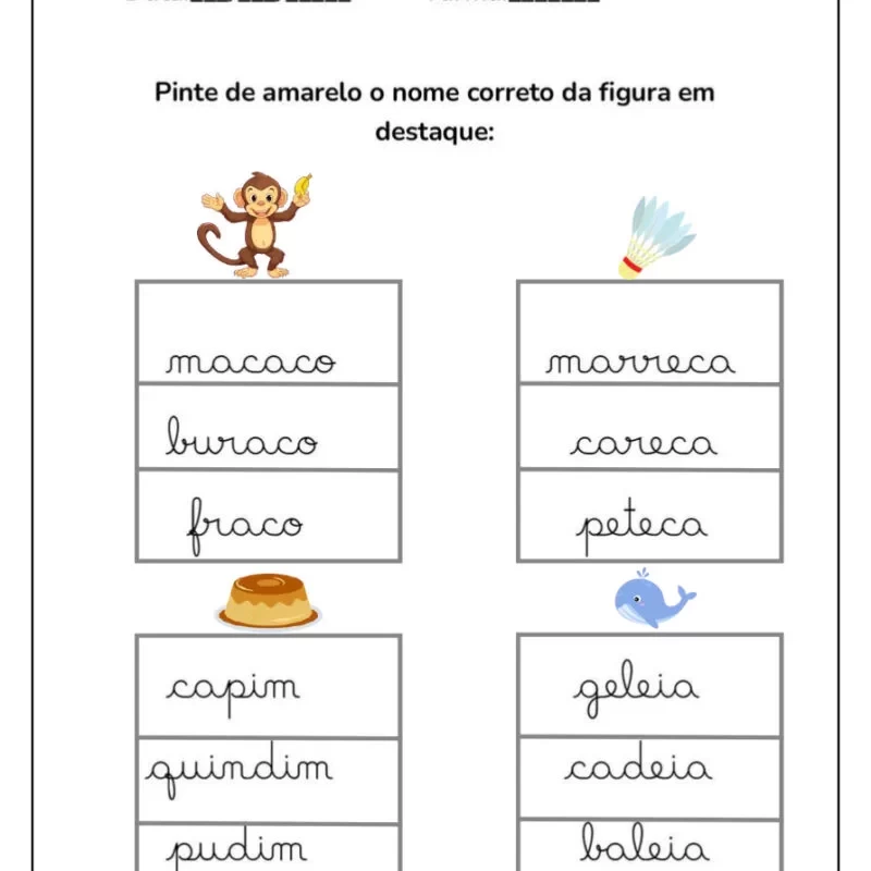 Formando Palavras: Atividades de Alfabetização para Crianças 38