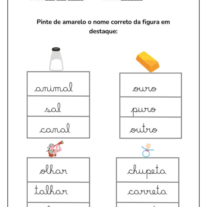 Formando Palavras: Atividades de Alfabetização para Crianças 40