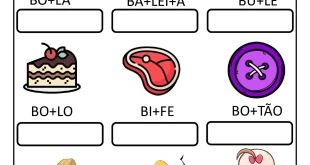 Atividade de formação de palavras com sílabas — p1 | Ensino Já atividades para educação infantil (ensinoja.com)