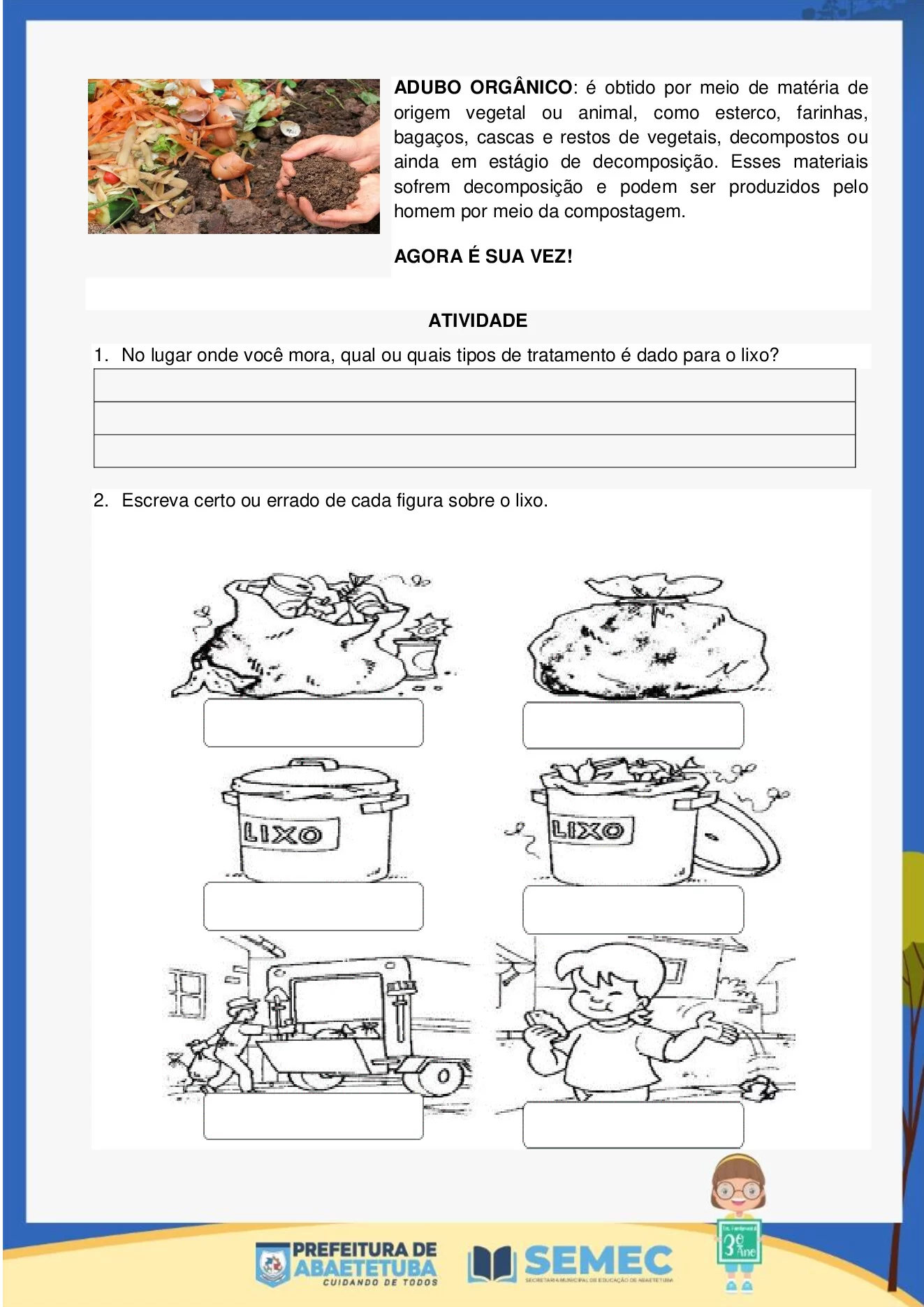 Atividades 3º ano em PDF: cidadania, religião e educação física — p14 | Ensino Já atividades para educação infantil (ensinoja.com)