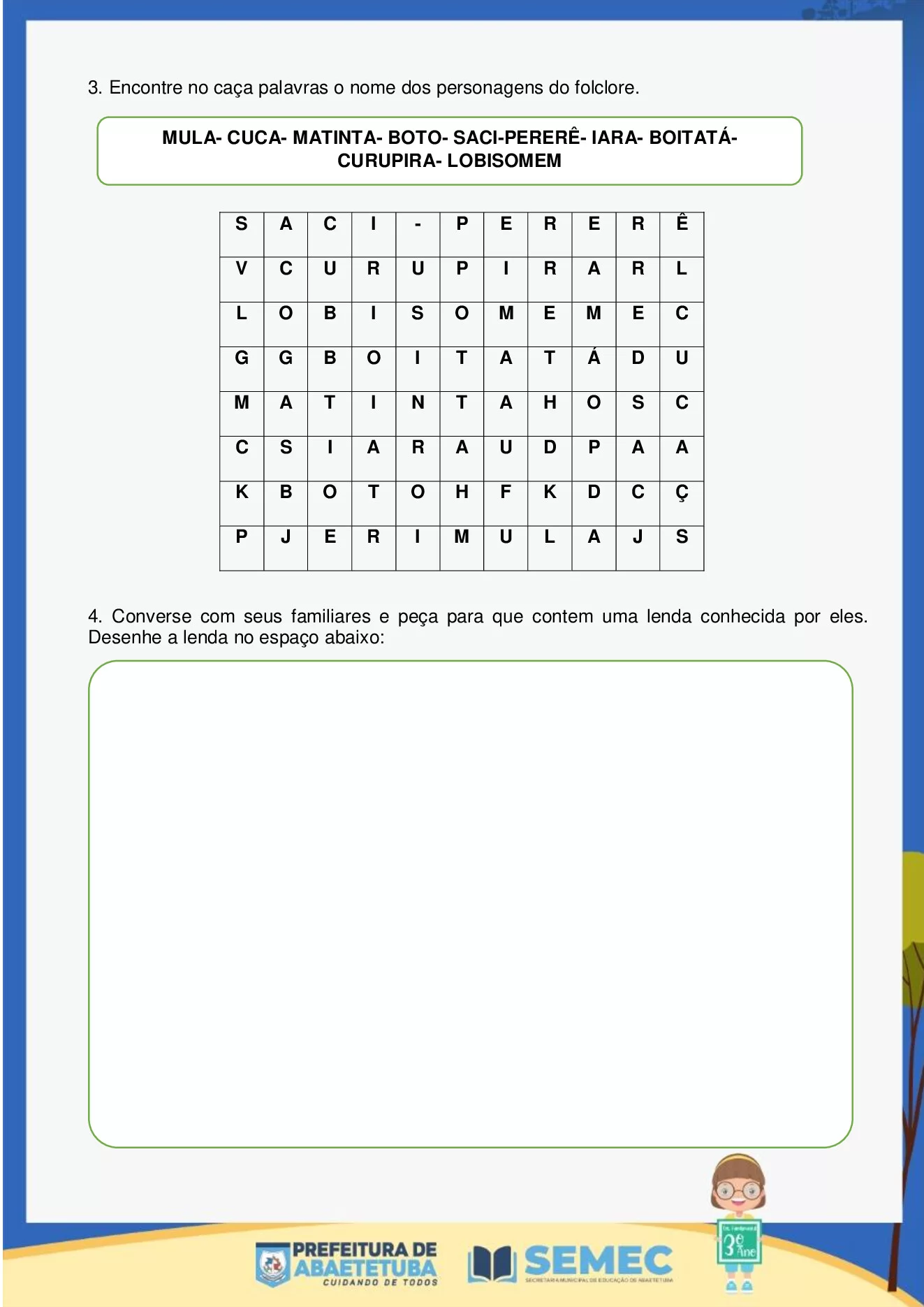 Atividades 3º ano em PDF: cidadania, religião e educação física — p30 | Ensino Já atividades para educação infantil (ensinoja.com)