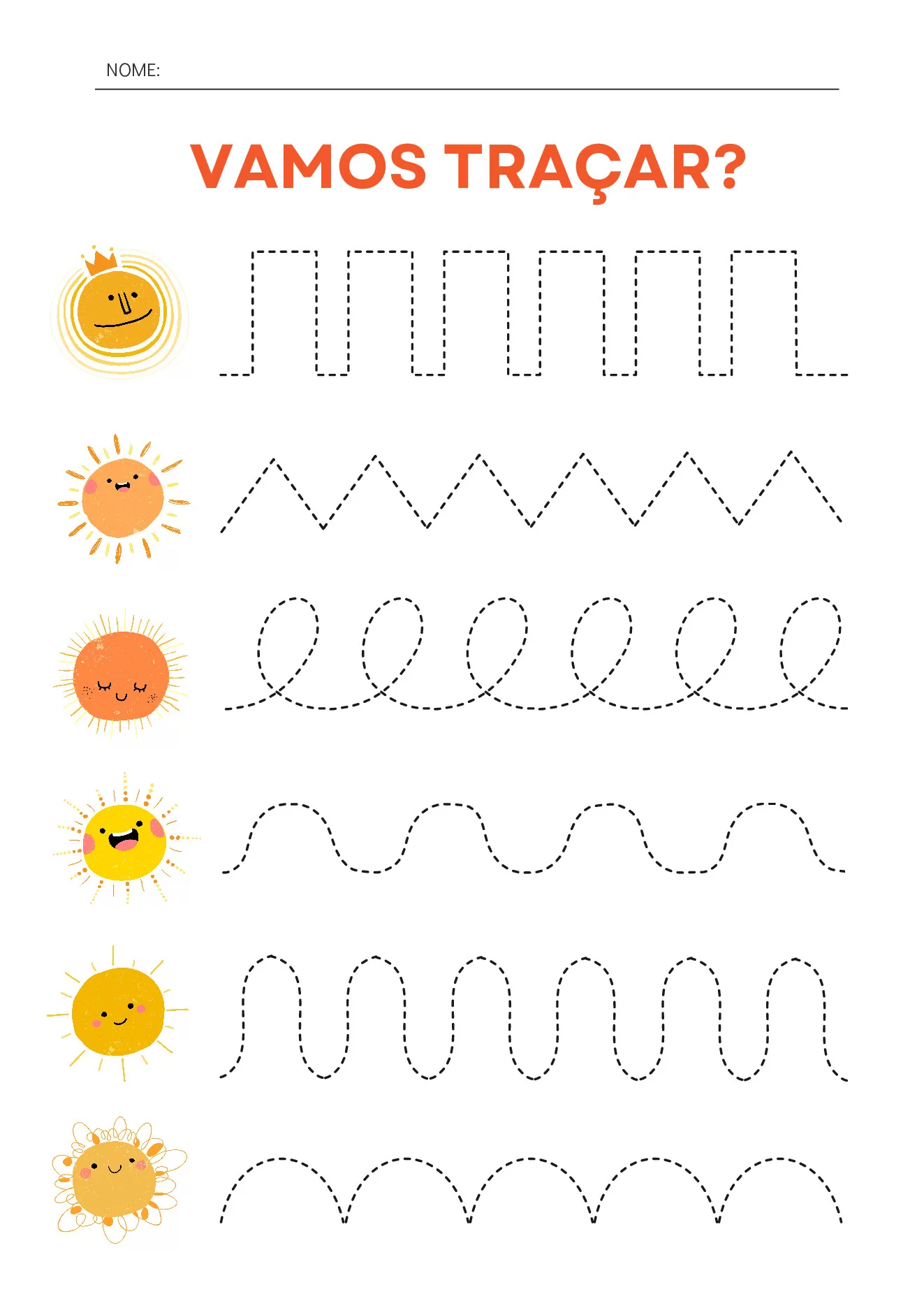 Atividades infantis gratuitas para traçar formas — p3 | Ensino Já atividades para educação infantil (ensinoja.com)