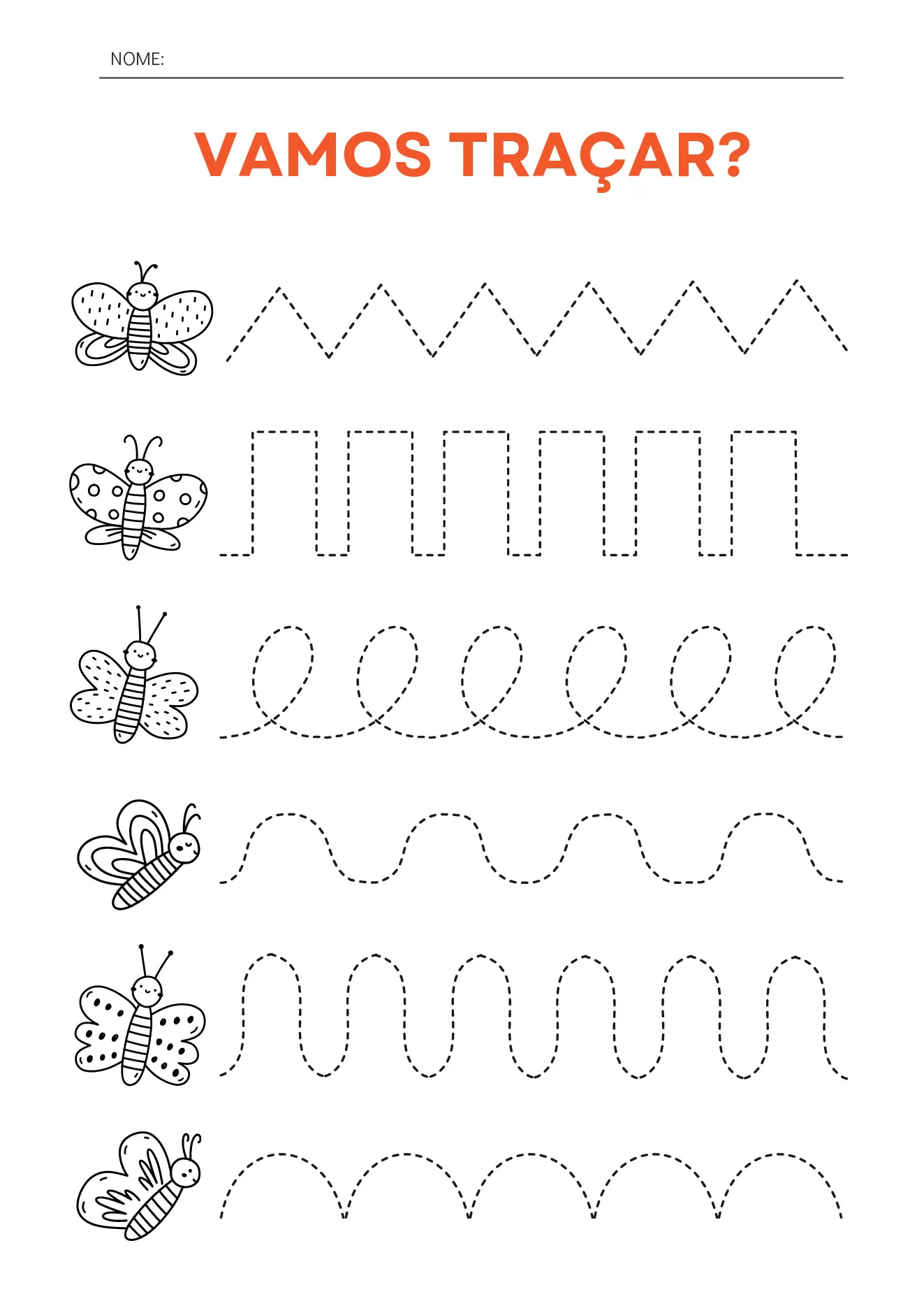 Atividades infantis gratuitas para traçar formas — p5 | Ensino Já atividades para educação infantil (ensinoja.com)