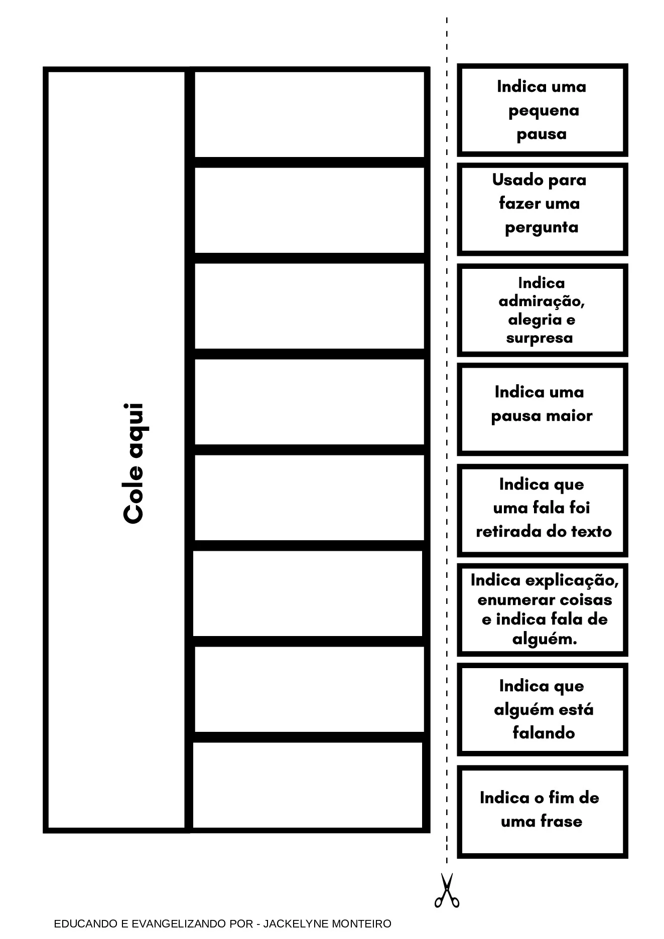 Atividades interativas sobre sinais de pontuação — p2 | Ensino Já atividades para educação infantil (ensinoja.com)
