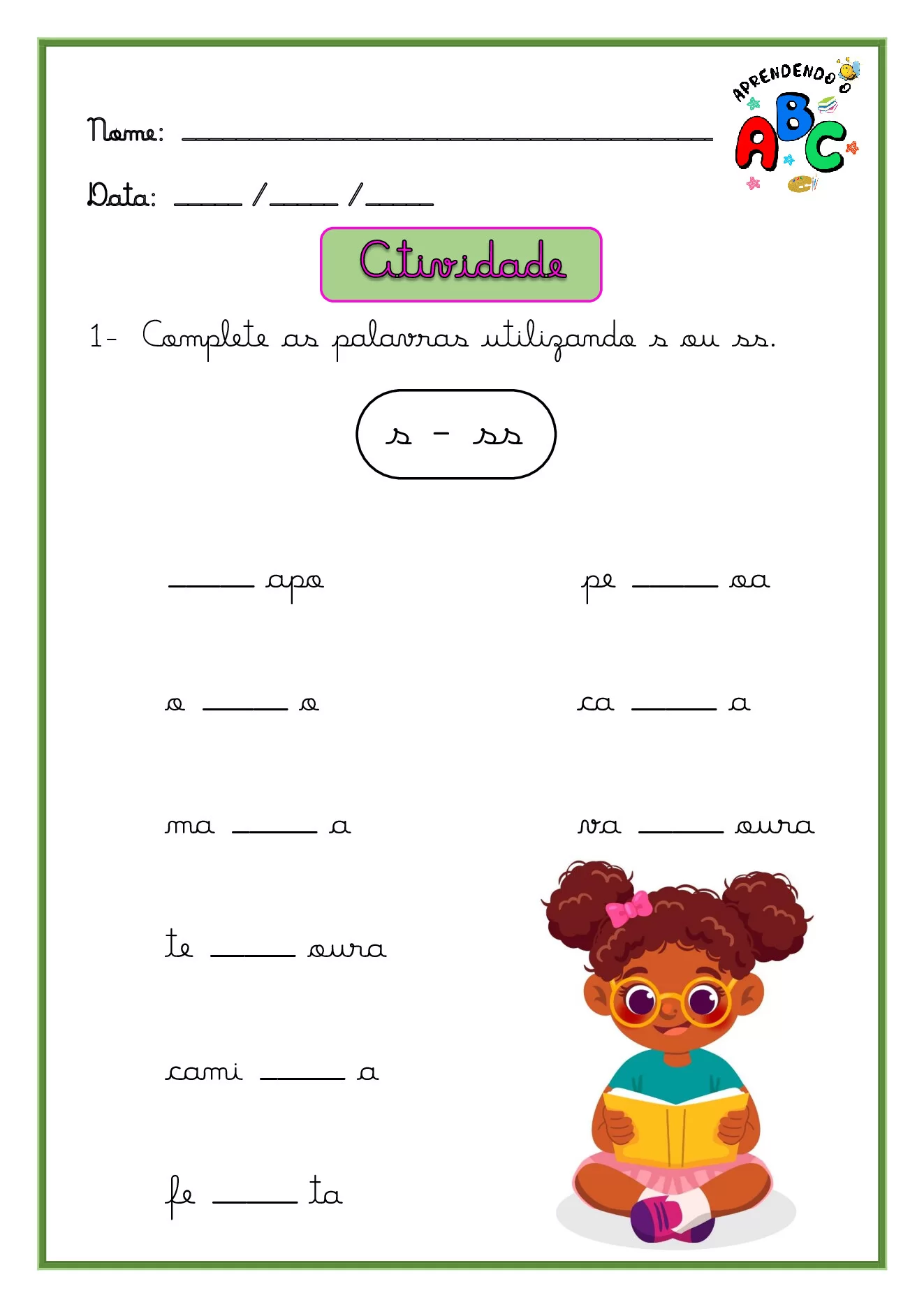 Atividades educativas para casa e escola — p6