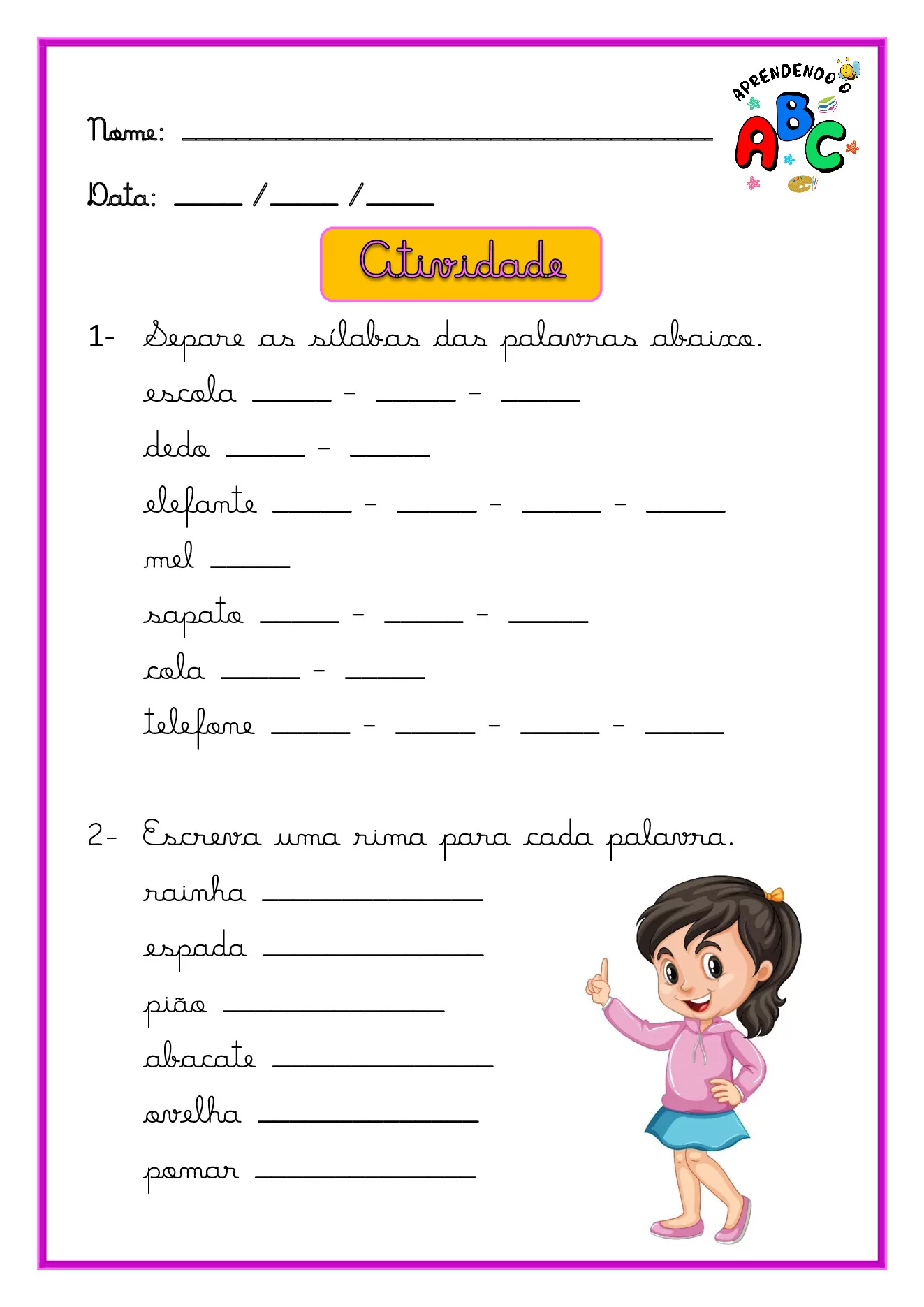 Atividades educativas para casa e escola — p18