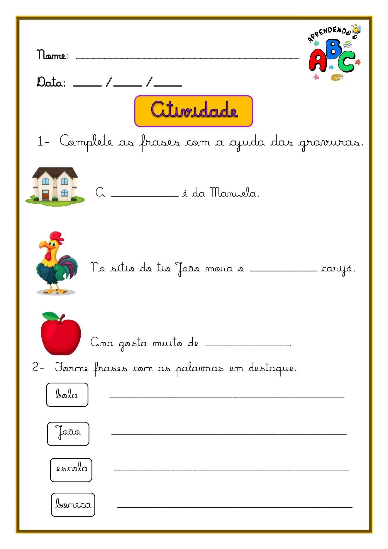 Atividades educativas para casa e escola — p19