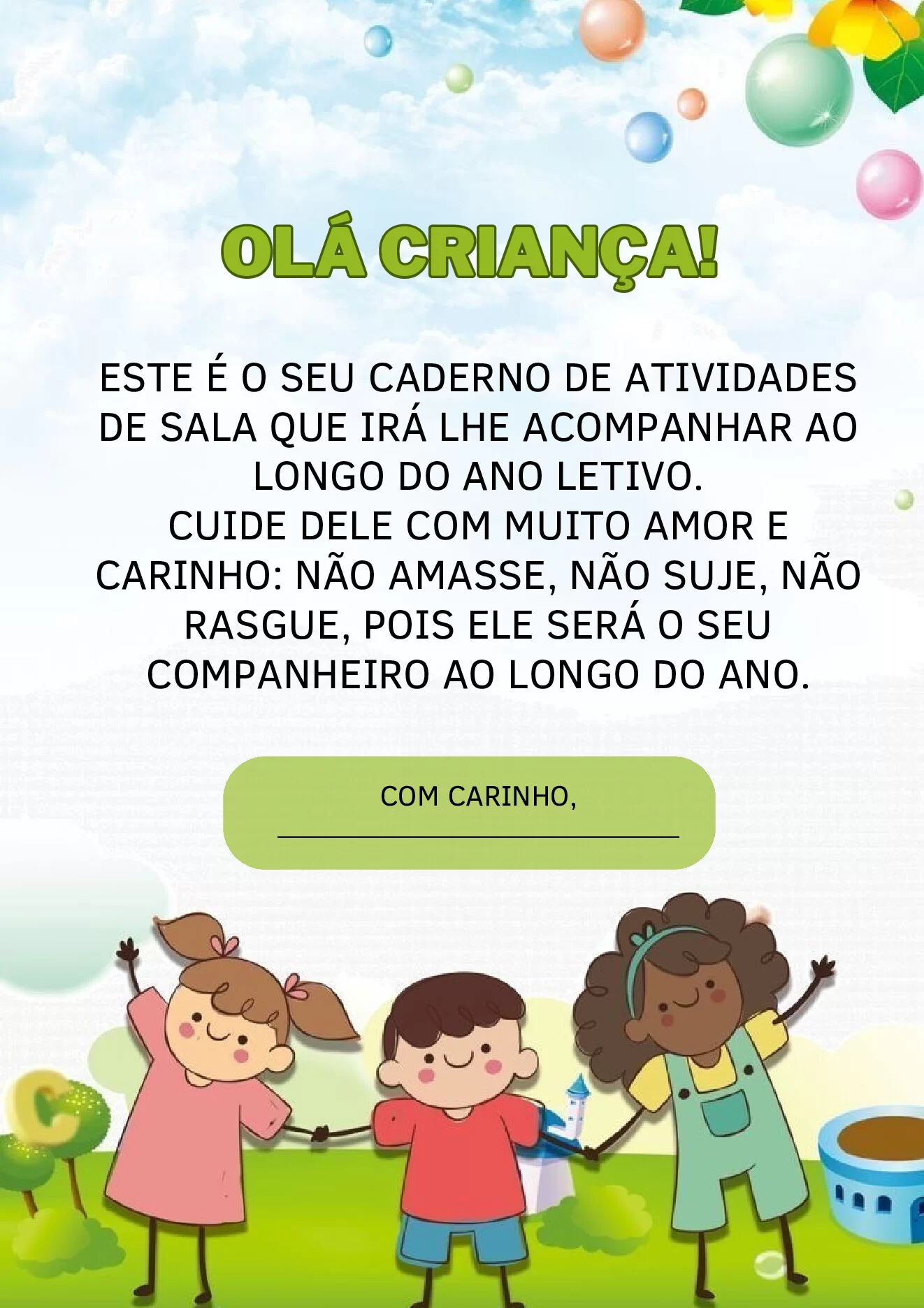 Importância da agenda escolar para crianças — p5 | Ensino Já atividades para educação infantil (ensinoja.com)