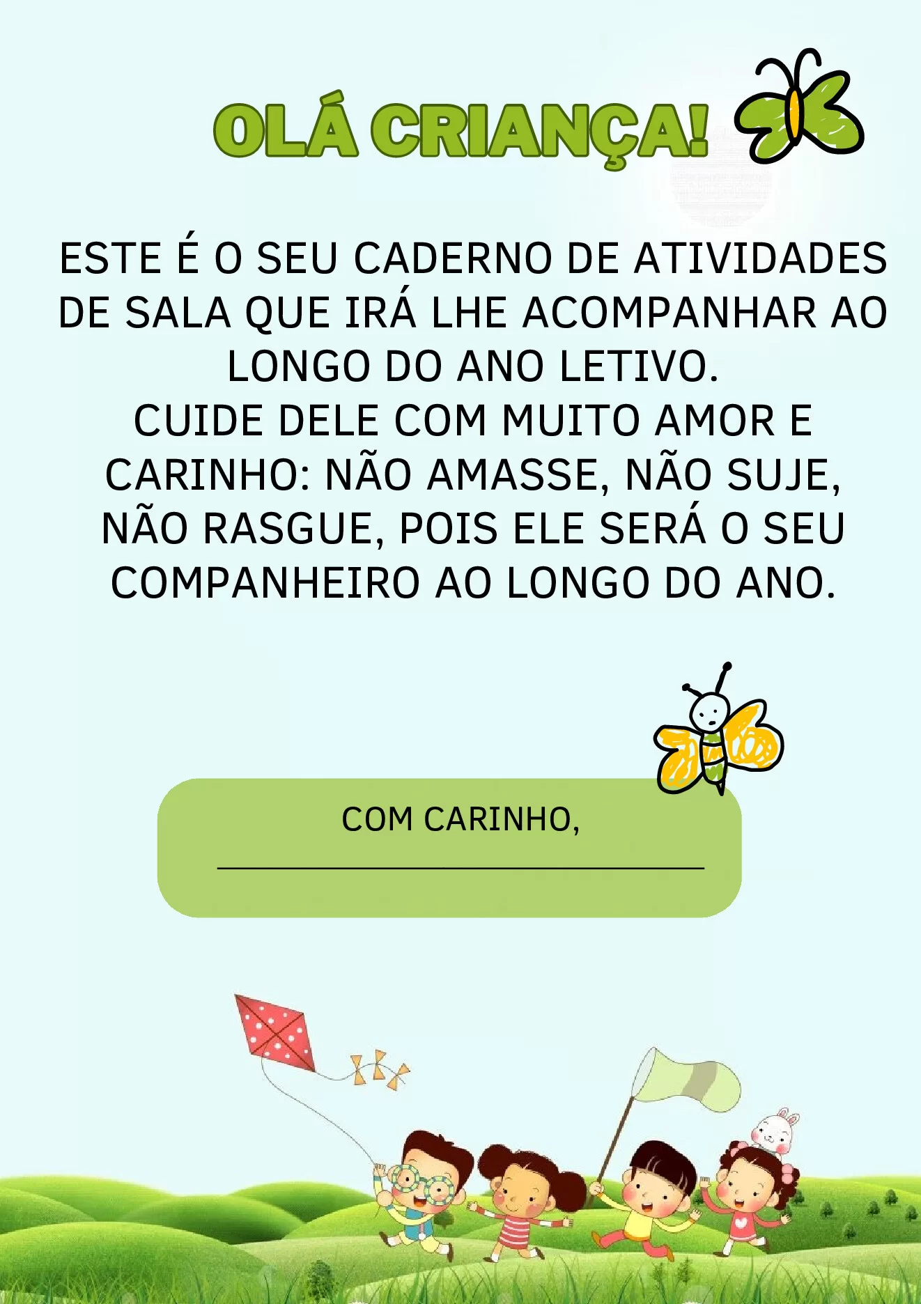 Importância da agenda escolar para crianças — p6 | Ensino Já atividades para educação infantil (ensinoja.com)